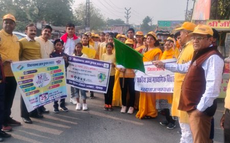 मताधिकार का प्रयोग करेंगे, वोट करेंगे-वोट करेंगे : मतदाता रैली एवं फ्लेश माॅब से मतदान का दिया संदेश