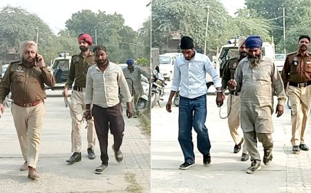 पुलिस पर हमला व गुण्डागर्दी करने वाले पिता-पुत्र सहित 6 आरोपी गिरफ्तार, भेजा जेल