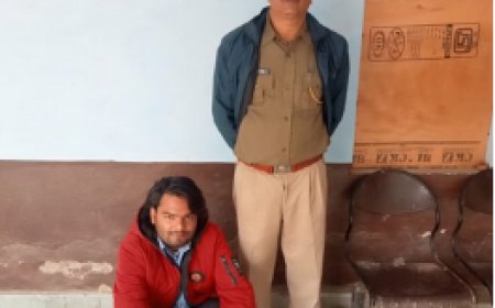 अवैध अंग्रेजी देशी शराब सहित एक युवक गिरफ्तार: 50 पव्वा अंग्रेजी व 96 पव्वा देशी जब्त,  मामला दर्ज