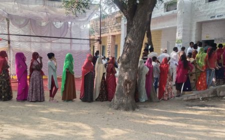 तखतगढ़ में शांतिपूर्ण तरीके से हुई मतदान प्रक्रिया पूर्ण, प्रशासन का रहा अहम योगदान: दो आदर्श मतदान केन्द्रों की खराब हुई ईवीएम