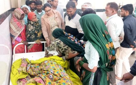 एनएच-921 पर ट्रैक्टर से गिरी वृद्ध महिला की मौत