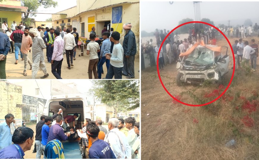 बड़ा हादसा: दिल्ली मुम्बई एक्सप्रेस-वे से अनियंत्रित होकर नीचे गिरी ब्रेजा कार: तीन की दर्दनाक मौत