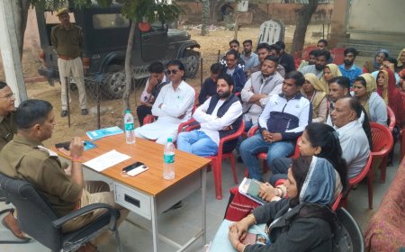 उदयपुरवाटी पुलिस थाने में सीएलजी की बैठक संपन्न : मतदान का नतीजा आने के दौरान शांति बनाए रखने की अपील