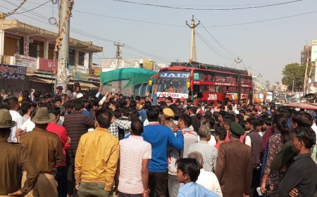 सुखदेव सिंह गोगामेडी के हत्यारे को शीघ्र गिरफ्तार करने की मांग:  बड़ागांव व गुढ़ागौड़जी में विरोध प्रदर्शन