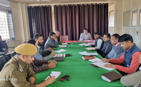 जिला टास्क फोर्स की बैठक जिला सचिवालय खैरथल -तिजारा में हुई संपन्न:उप राष्ट्रीय पल्स पोलियो अभियान के संबंध में ली बैठक