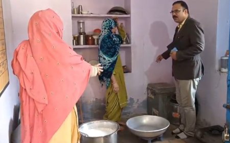 SDM गोविंदगढ़ ने कचरोटी गांव स्थित स्कूल में मिड-डे मील का औचक निरीक्षण