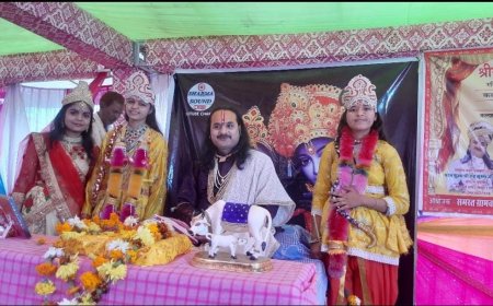 भागवत कथा का गुणगान करते हुए बताया देवी के अनेक रूपो का वर्णन :जब जब धरती पर बढ़ा पाप तो भगवान ने लिया है अवतार