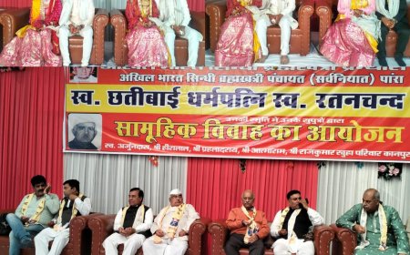 स्वामी लीलाशाह कुटिया वल्लभग्राम पर आयोजित हुआ सामुहिक विवाह समारोह