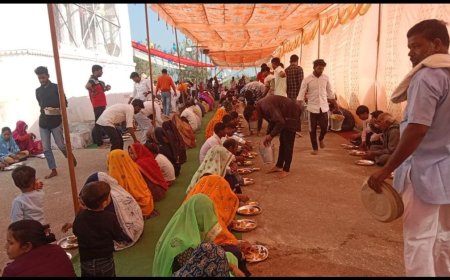 माचाड़ी बाराही माता के मंदिर पर हवन-यज्ञ कर किया विशाल भंडारा