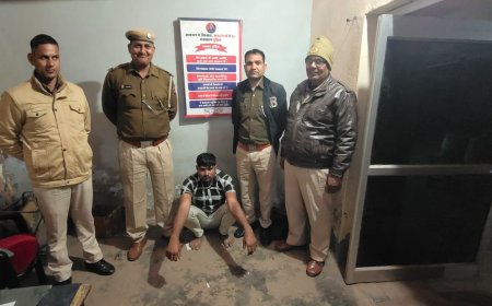 पहाड़ी पुलिस ने दो हजार के ईनामी गौतस्कर को घाटमीका से किया गिरफ्तार, गोपालगढ पुलिस को सोैपा