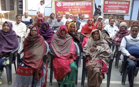 18 वे अंधता निवारण  शिविर में 190 मरीजों की जांच, 44 आपरेशन के लिए चयनित