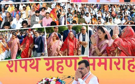 महुवा विधानसभा क्षेत्र से मुख्यमंत्री भजनलाल शर्मा के जयपुर शपथ ग्रहण समारोह में पहुंचे हजारों लोग