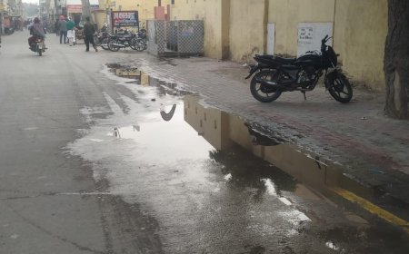 मुख्य सड़क पर बने शौचालय से लगातार बह रहा मूत्र: नगरपालिका के अधिकारी अपनी जिम्मेदारियों से झाड़ते रहे पल्ला