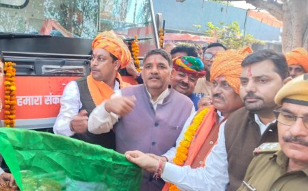 विकसित भारत संकल्प यात्रा का विधायक रमेश खींची के सानिध्य में भव्य हुआ आगाज