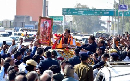 महुवा में मुख्यमंत्री भजनलाल शर्मा का विधायक राजेंद्र प्रधान के नेतृत्व में गर्म जोशी से किया  स्वागत