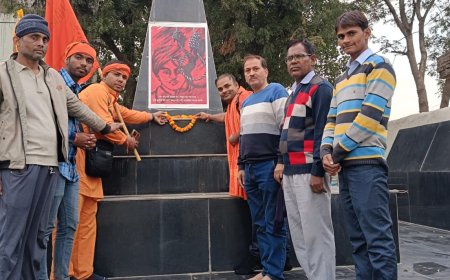 बस्सी कुचामन सिटी के गौ भक्त रामसेवकों ने पैदल अयोध्या जाने के दौरान महुवा मैं किया भव्य स्वागत