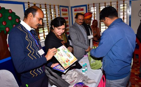 जिला कलेक्टर ने  किया जिले के विभिन्न आंगन बाड़ी केन्द्रों का निरीक्षण किया