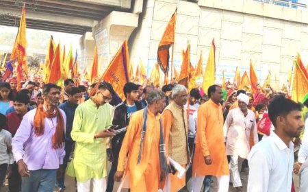 40 वाँ श्री श्याम सुधा रस महोत्सव: विशाल कलश यात्रा में उमड़ी महिलाओं की भीड़