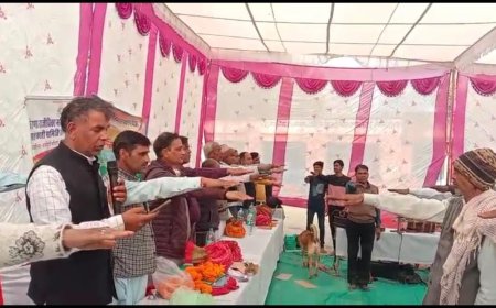 रैणी की ग्राम पंचायत-पिनान व कानेटी मे बुधवार को विकसित भारत संकल्प यात्रा शिविर आयोजित