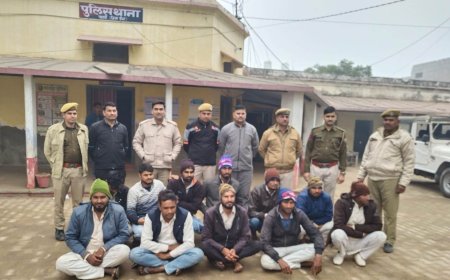 पहाडी पुलिस की बड़ी कार्यवाही: 2000-2000 रूपये के 11 ईनामी बदमाश गिरफ्तार, डकैती जैसे गंभीर अपराधों में चल रहे थे करीब 3 साल से फरार