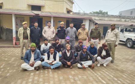 छपरा गांव के दो-दो हजार के ईनामी ग्यारह आरोपी गिरफ्तार, भेजा जेल