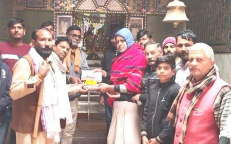 गांवों में जनसम्पर्क कर अयोध्या से आये पीले चावल पहुंचायें