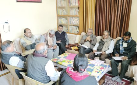 सेवा भारती समिति की बैठक आयोजित : बाल संस्कार केंद्र प्रकल्प  का किया दर्शन