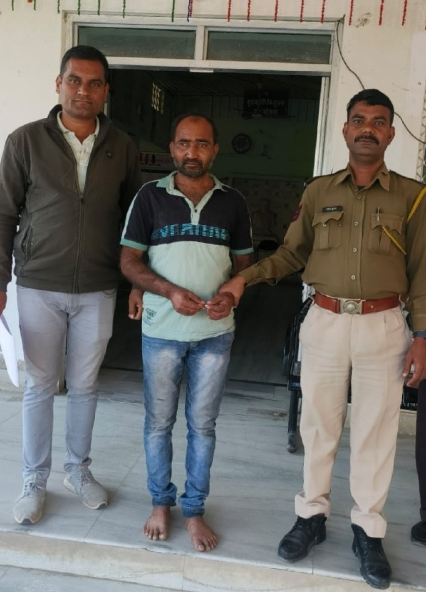तखतगढ़ पुलिस ने एसआई की बाइक चोरी के आरोपी को किया गिरफ्तार