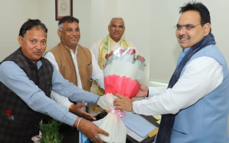 नगर की समस्याओं को लेकर मुख्यमंत्री से मिला प्रतिनिधि मंडल