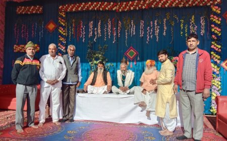 झडाया बजरंग धाम आश्रम पर हुआ पौष बाद प्रसादी का आयोजन  पौष बडा प्रसादी के दौरान संतों का भी हुआ सम्मान