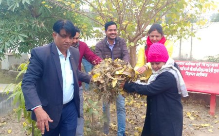 बाल संप्रेषण एवं किशोर गृह परिसर में साफ सफाई कर किया श्रमदान