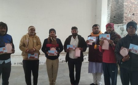 ग्राम गढ़ी मामोड में अयोध्या से आए पीले चावलों का घर - घर किया गया वितरण , 22जनवरी को होगा दिवाली जैसा उत्साह