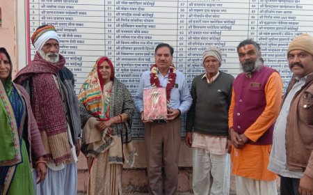 भारतीय सामग्री प्रबंध संस्थान मुंबई  की राष्ट्रिय समिति के नवनिर्वाचित अध्यक्ष ललित राज मीणा का ग्रामीणों ने किया स्वागत