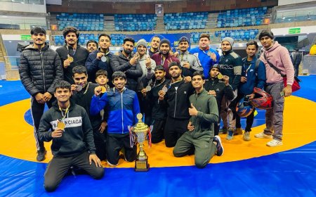 धर्मवीर पहलवान को सिल्वर मैडल: राजधानी नई दिल्ली में आयोजित नेशनल चैम्पियनशिप में जीता पदक