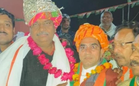 राज्यमंत्री संजय शर्मा का बन्नाराम मीना ने अपने कार्यकर्ताओ के साथ राजगढ मे टहला चौराहे पर व बुर्जा बाईपास पर किया जोरदार भव्य स्वागत सत्कार