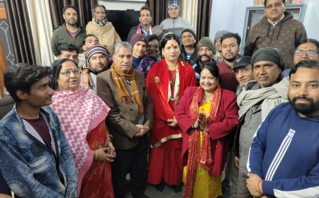 सोनी समाज के लोगों ने किनर अर्द्धनारेश्वर ईश्वरी का किया सम्मान