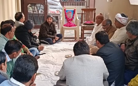 विभिन्न जनप्रतिनिधियों ने स्व. देशराज सिंह तंवर को दी श्रद्धांजलि