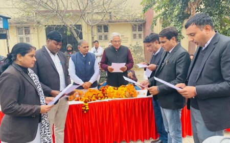 अधिवक्ता बार एसोसिएशन की कार्यकारिणी संघ का शपथ ग्रहण समारोह आयोजित: विधायक जसवंत यादव ने दिलाई शपथ