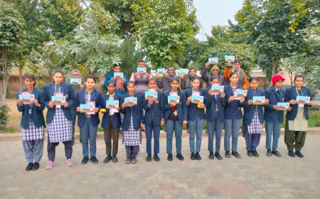 अयोध्या से आये पूजित अक्षत का ग्रामीणों ने किया स्वागत