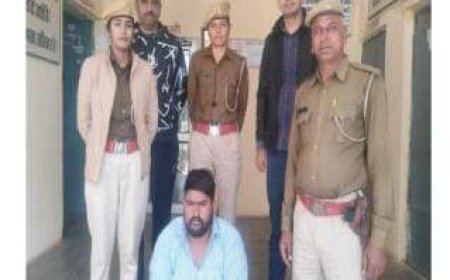 पुलिस थाने से अवैध बजरी से भरे जब्त डंपर चुराने वाले आरोपी को पुलिस ने किया गिरफ्तार