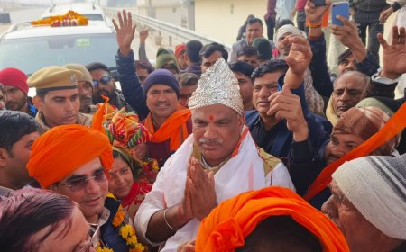 पिनान टोल प्लाजा पर भाजपा कार्यकर्ताओ ने नवनिर्वाचित मंत्री जवाहर सिंह बेडम का किया भव्य स्वागत