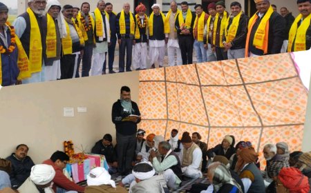 सैनी समाज 12 गांव सेवा समिति की आमसभा गादुवास गांव में हुई आयोजित