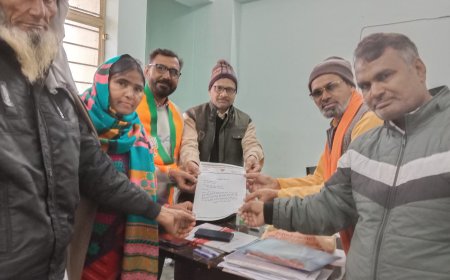 भाजपा अल्पसंख्यक मोर्चा के कार्यकर्ताओं ने दिया प्रधानमंत्री के नाम  धन्यवाद ज्ञापन