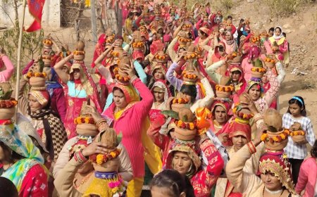 कलश यात्रा के साथ 7 दिवसीय श्रीमद् भागवत कथा शुरू