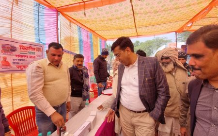 जिला कलेक्टर ने ग्राम पंचायत चूहडपुर में लग रहे कैंप का किया निरीक्षण