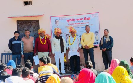 बाल अधिकारों व करुणामय समाज बनाने में सहयोग करने वालों का सम्मानित कर मनाया सुरक्षित बचपन दिवस