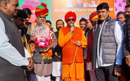 भाजपा कार्यकर्ताओं ने रामलाल शर्मा के नेतृत्व में यूडीएच मंत्री झाबर सिंह खर्रा का किया भव्य स्वागत