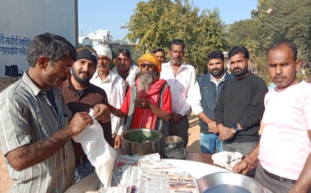 सांई बाबा मंदिर में हुआ पौष बडा प्रसादी का आयोजन :श्रद्धालुओं ने लगाई सांई बाबा मंदिर में धोक, मांगी मन्नत