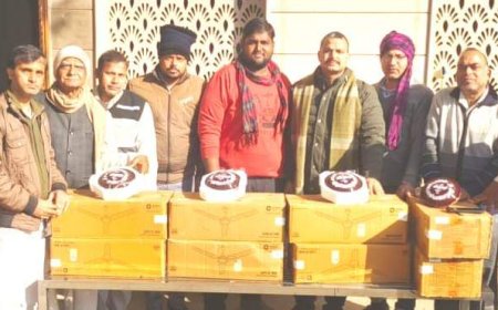 श्री जयसिंह गौशाला में 11 पंखे किये भेंट