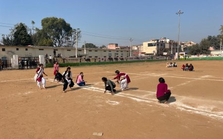 कन्या महाविद्यालय में विभिन्न खेल प्रतियोगिताओं का आयोजन